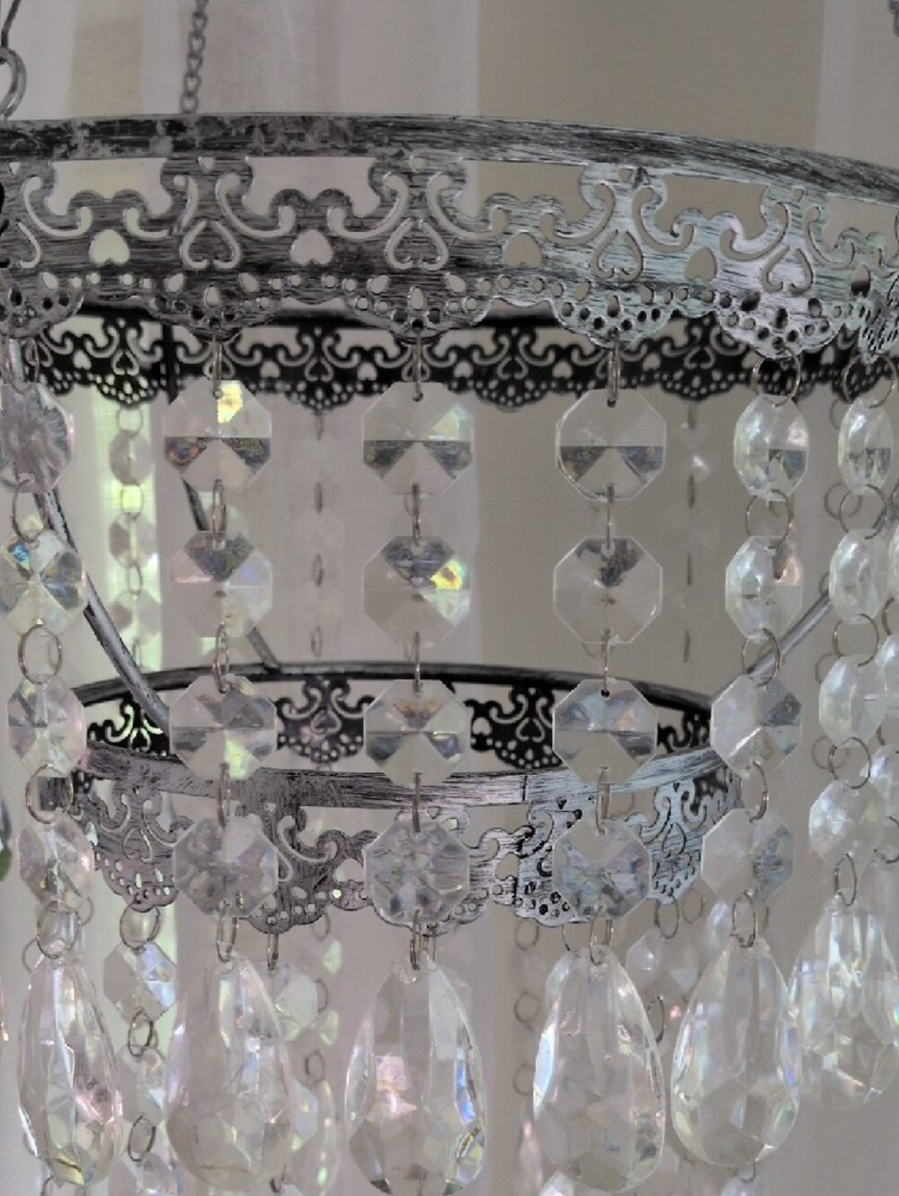 Metal Crystal Chandelier - Picture 5 of 10